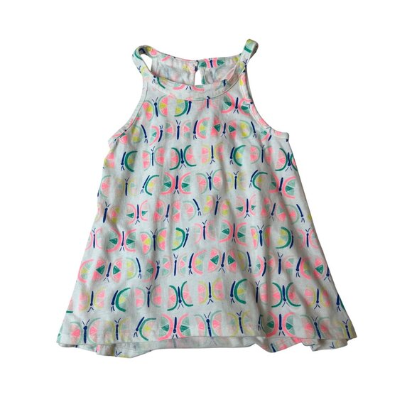 Jumping Beans Girls Sleeveless Tank Dress Multicolor Geometric Print Size 6 - Picture 1 of 4